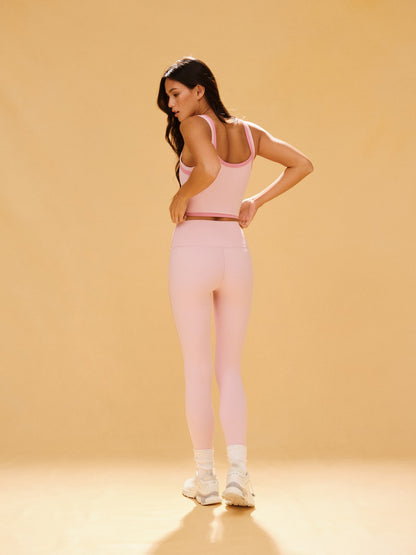 BREATHE 1.0CONTRAST DOUBLE STRAP TANK - BLOOM | SET ACTIVE