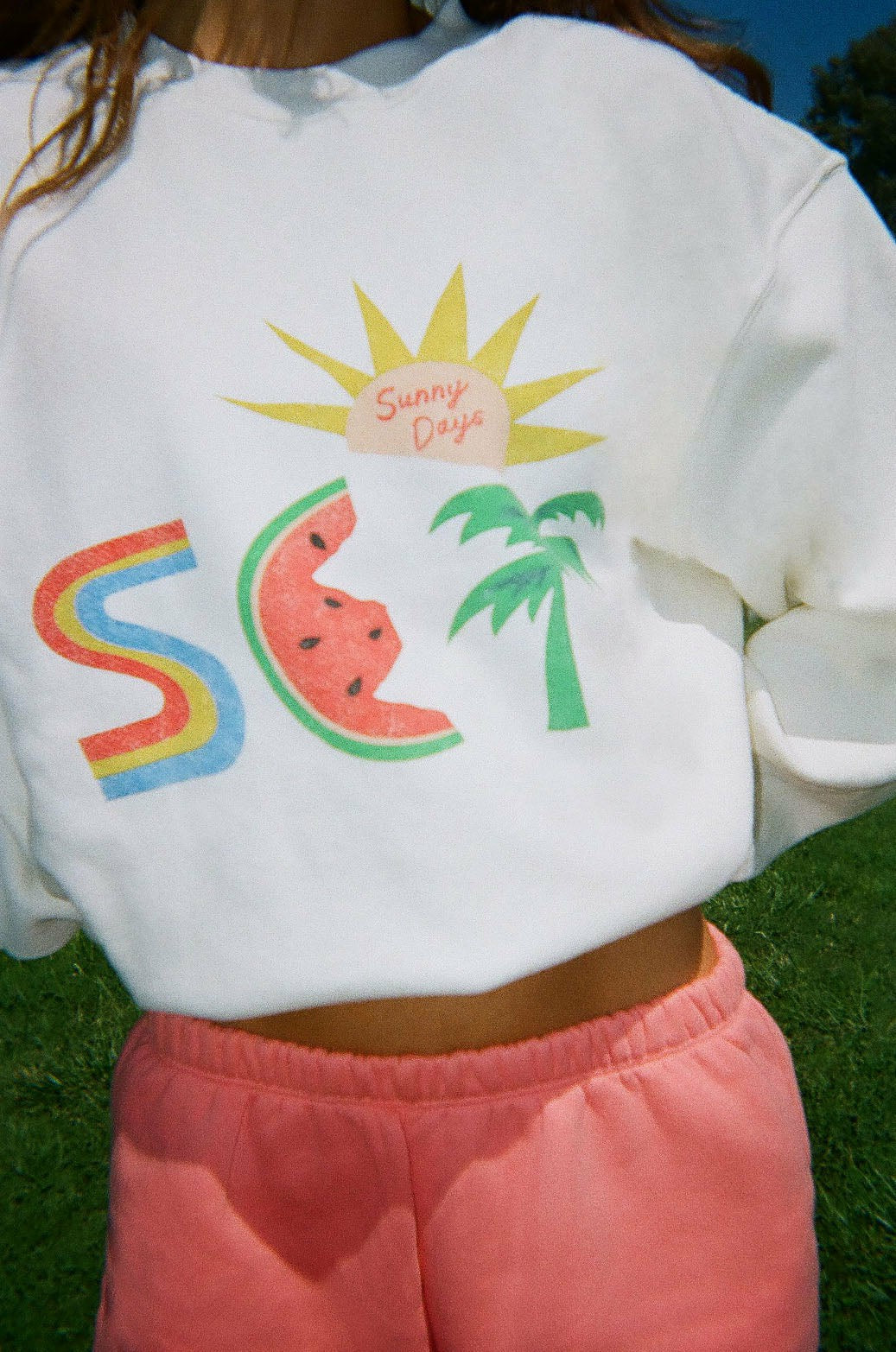 MIDWEIGHT SWEATS STAPLE SET SUNNY DAYS CREWNECK - HAVEN | SET ACTIVE