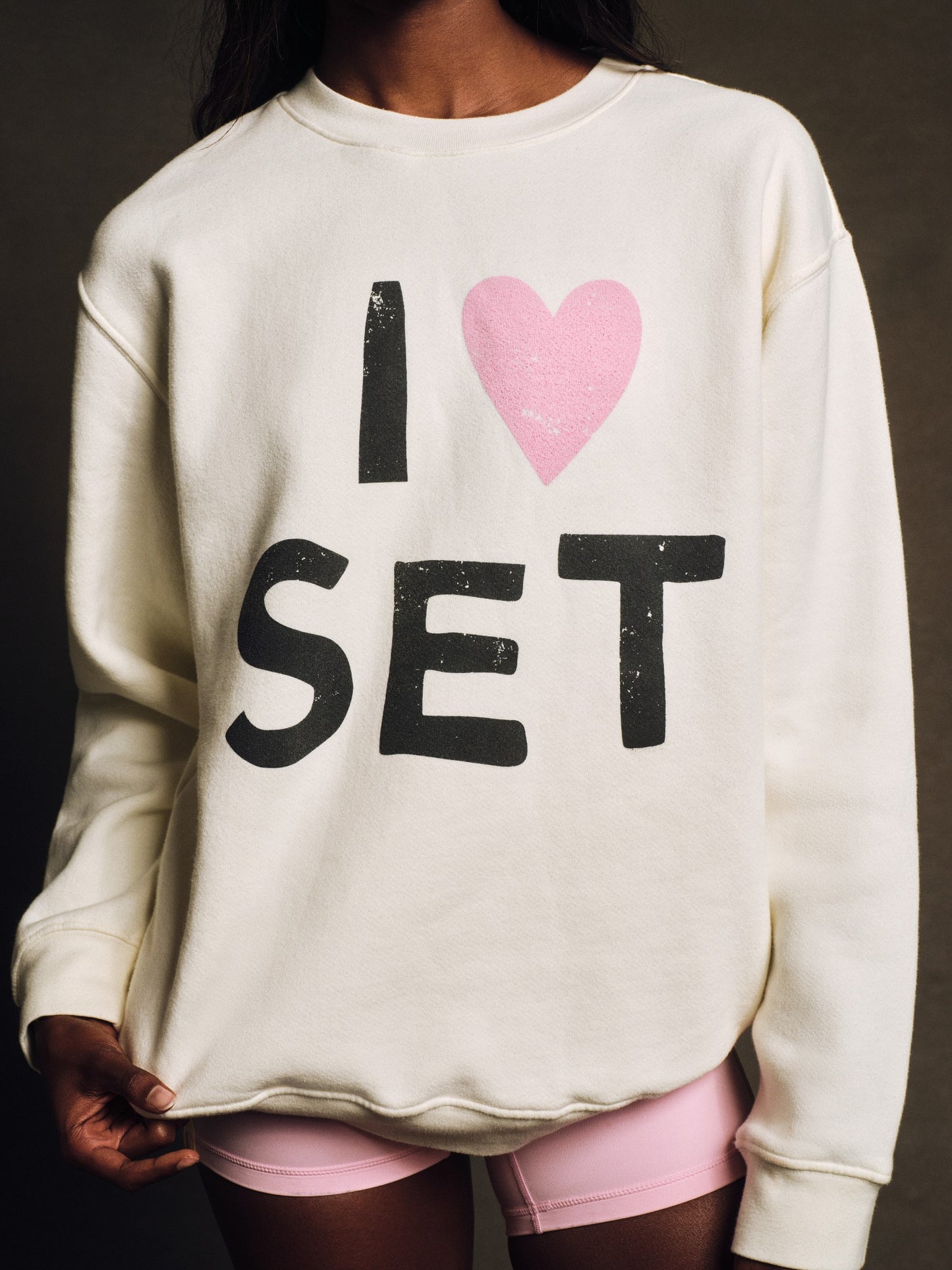 MIDWEIGHT SWEATS STAPLE I LOVE SET CREWNECK - ICING | SET ACTIVE