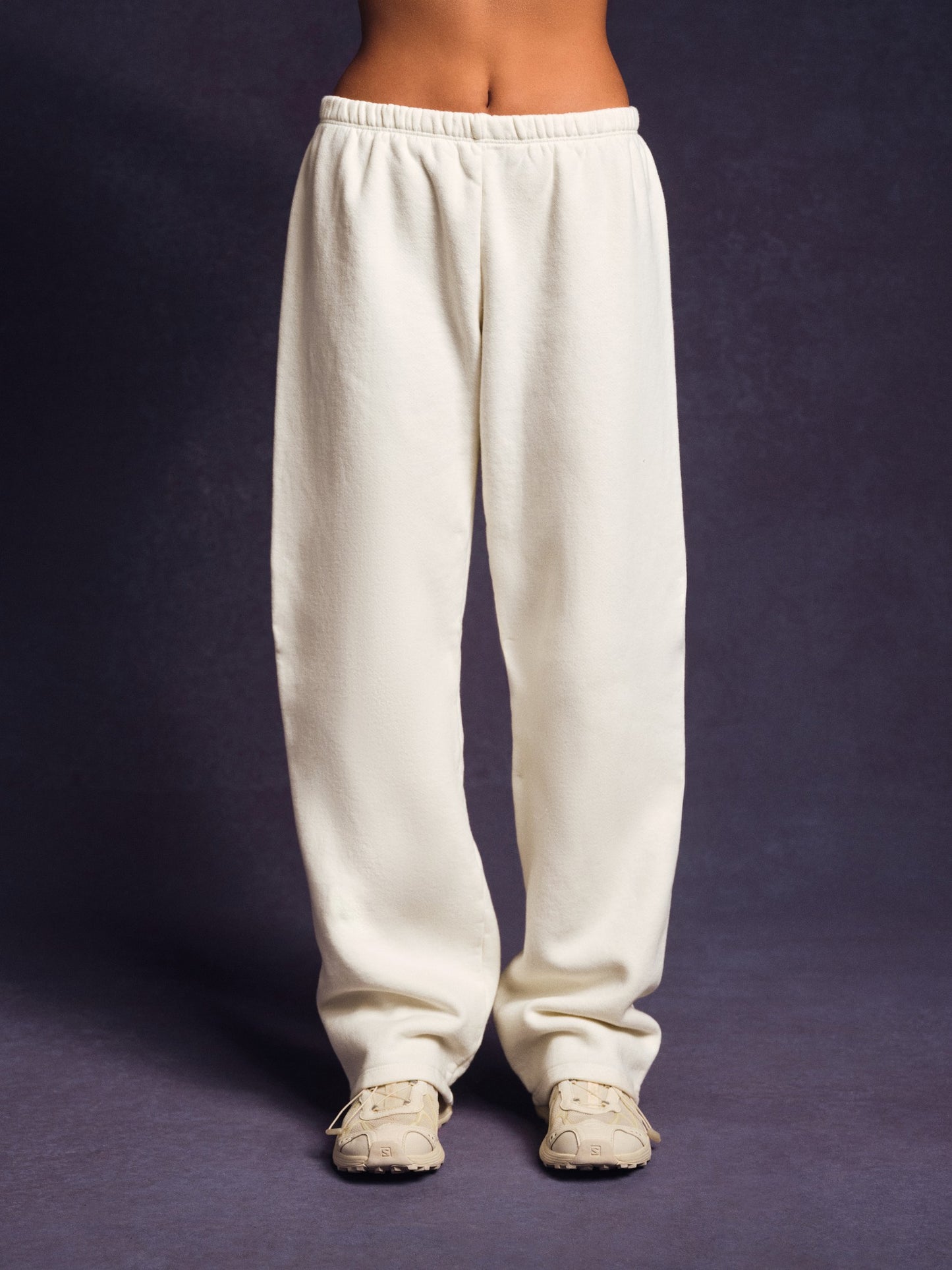 MIDWEIGHT SWEATS STAPLE STRAIGHT LEG SWEATPANTS - ICING | SET ACTIVE