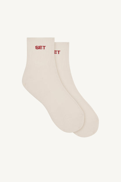 SET SHORTY SOCKS - CREAM/VERSE | SET ACTIVE