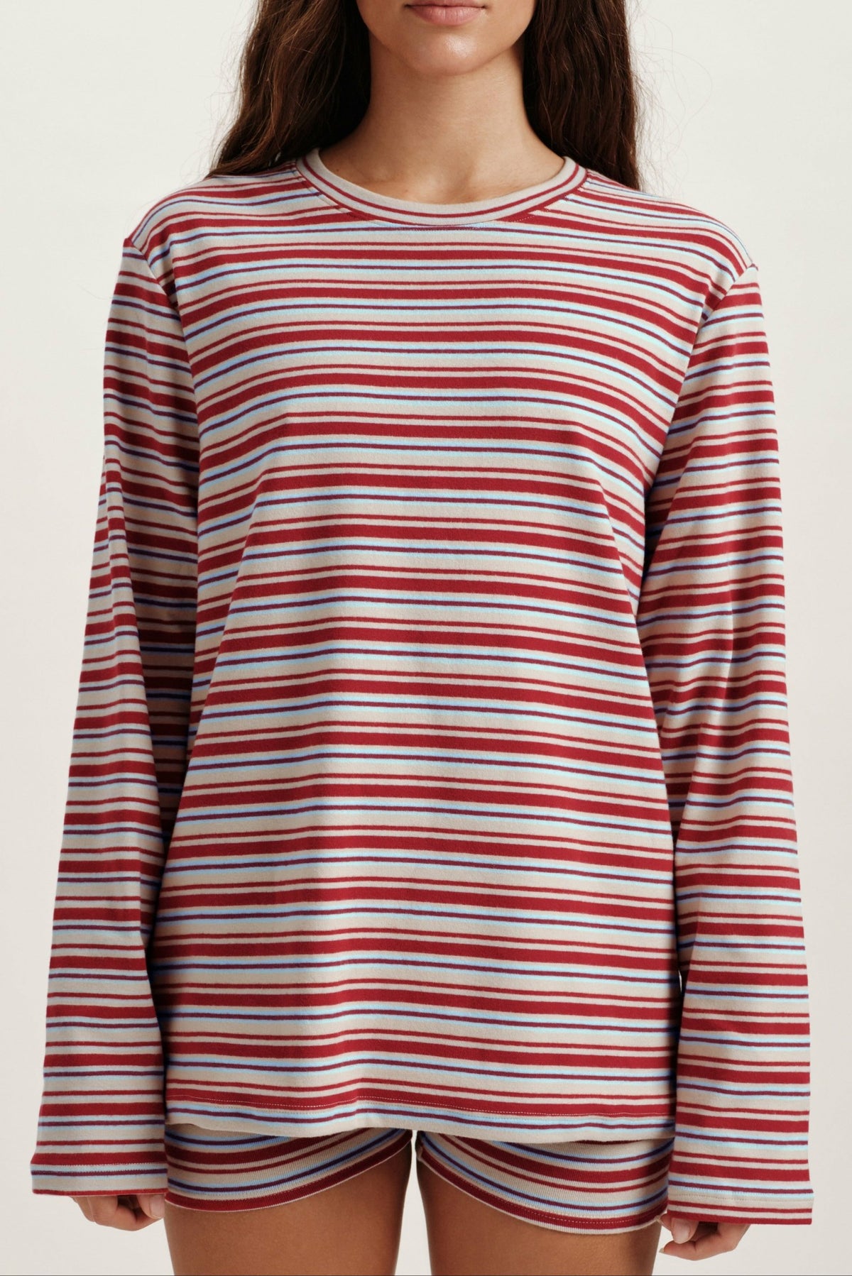 STRIPE JERSEY STRIPE OVERSIZED LONG SLEEVE - LYRIC | SET ACTIVE
