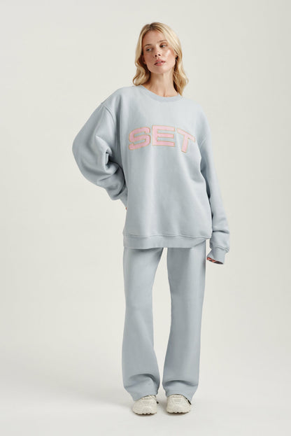 MIDWEIGHT SWEATS STAPLE SET CREWNECK - BLUSH | SET ACTIVE