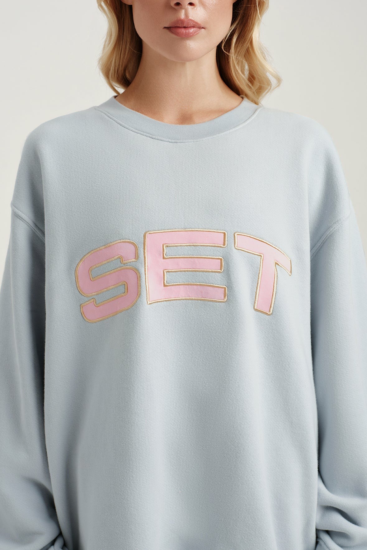 MIDWEIGHT SWEATS STAPLE SET CREWNECK - BLUSH | SET ACTIVE