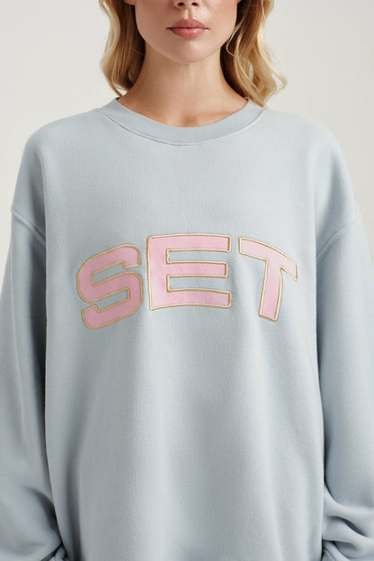 MIDWEIGHT SWEATS STAPLE SET CREWNECK - BLUSH | SET ACTIVE
