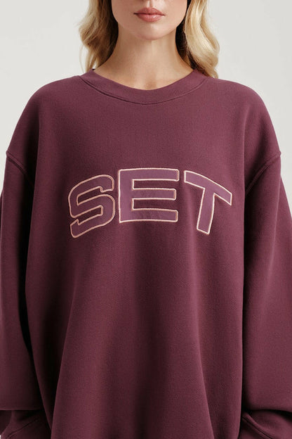 MIDWEIGHT SWEATS STAPLE SET CREWNECK - ROSEBUD | SET ACTIVE