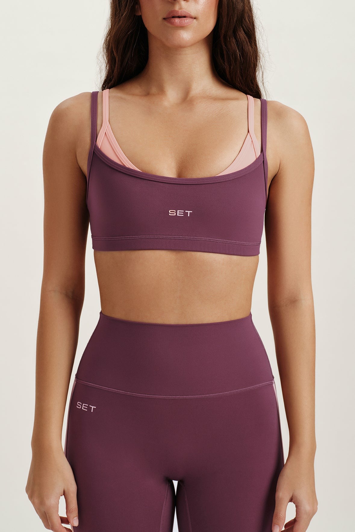 BREATHE 1.0 LAYERED MOVE BRA - ROSEBUD | SET ACTIVE