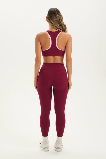SPORTBODY® SPORTY STRIPE LEGGINGS - ROSA | SET ACTIVE