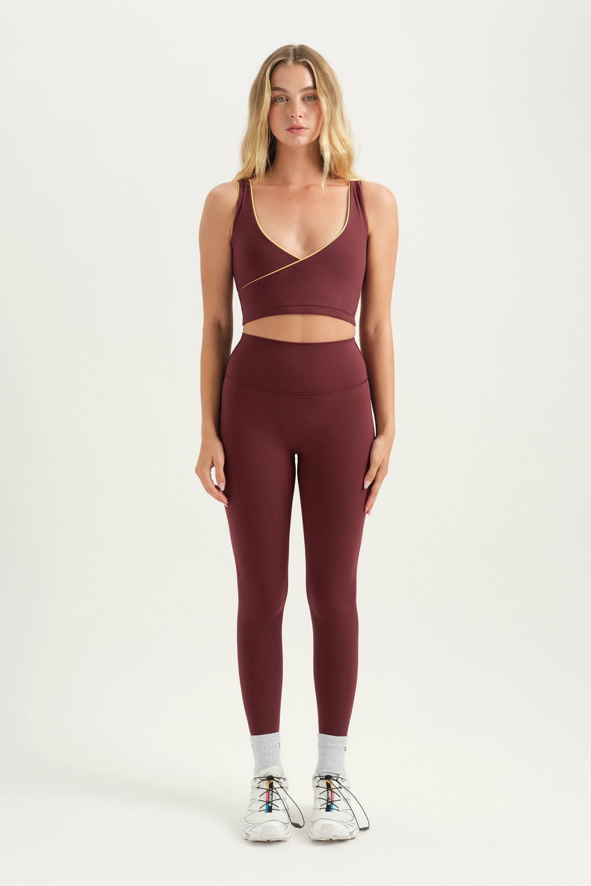 BREATHE 1.0 CONTRAST WRAP TANK - SAHARA | SET ACTIVE