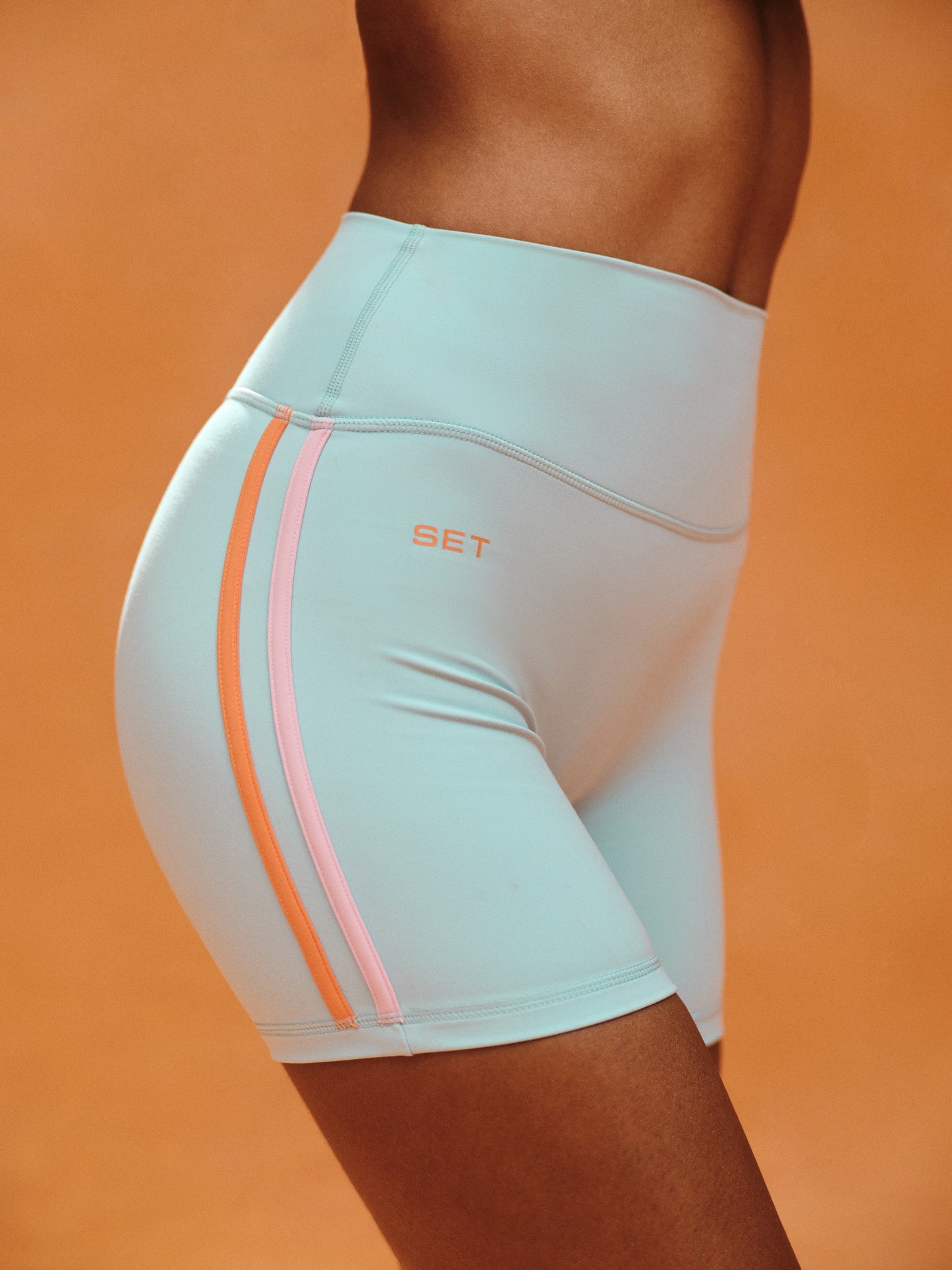 SPORTBODY® SPORTY DUO STRIPE SHORTS - TROPICS | SET ACTIVE