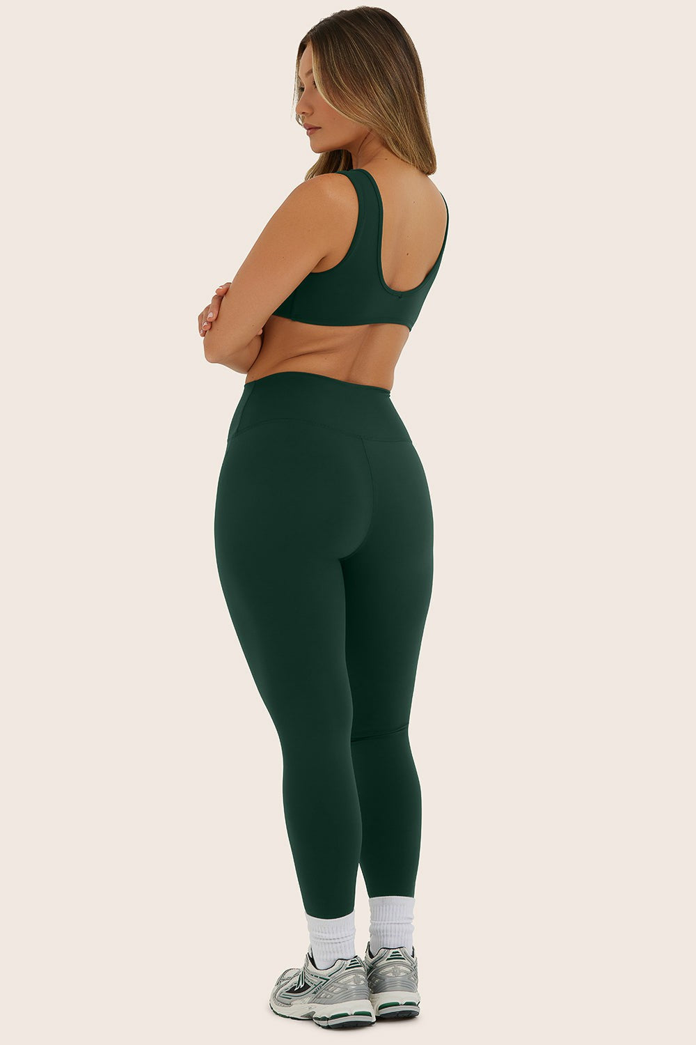 SPORTBODY® SPORTY MID-RISE LEGGINGS - BEETLE | SET ACTIVE