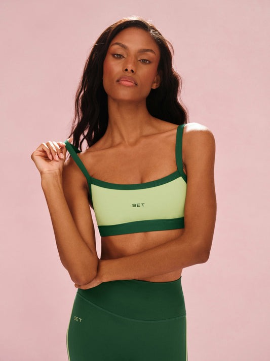 SPORTBODY® SPORTY SCOOP BRA - LAWN | SET ACTIVE