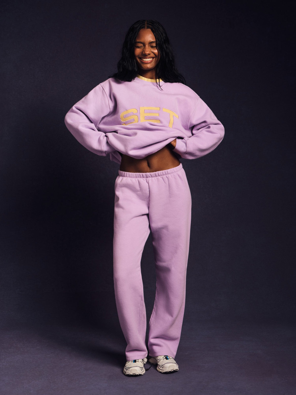 MIDWEIGHT SWEATS STAPLE STRAIGHT LEG SWEATPANTS - BUTTERCREAM | SET ACTIVE