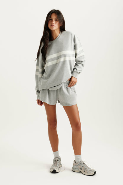 HEAVY COTTON EASY STRIPE LONG SLEEVE - WORN | SET ACTIVE