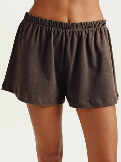 HEAVY COTTON EASY SHORTS - GRAIN | SET ACTIVE