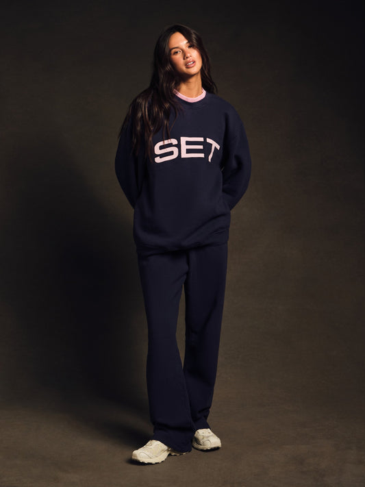 MIDWEIGHT SWEATS STAPLE STRAIGHT LEG SWEATPANTS - CONFETTI | SET ACTIVE
