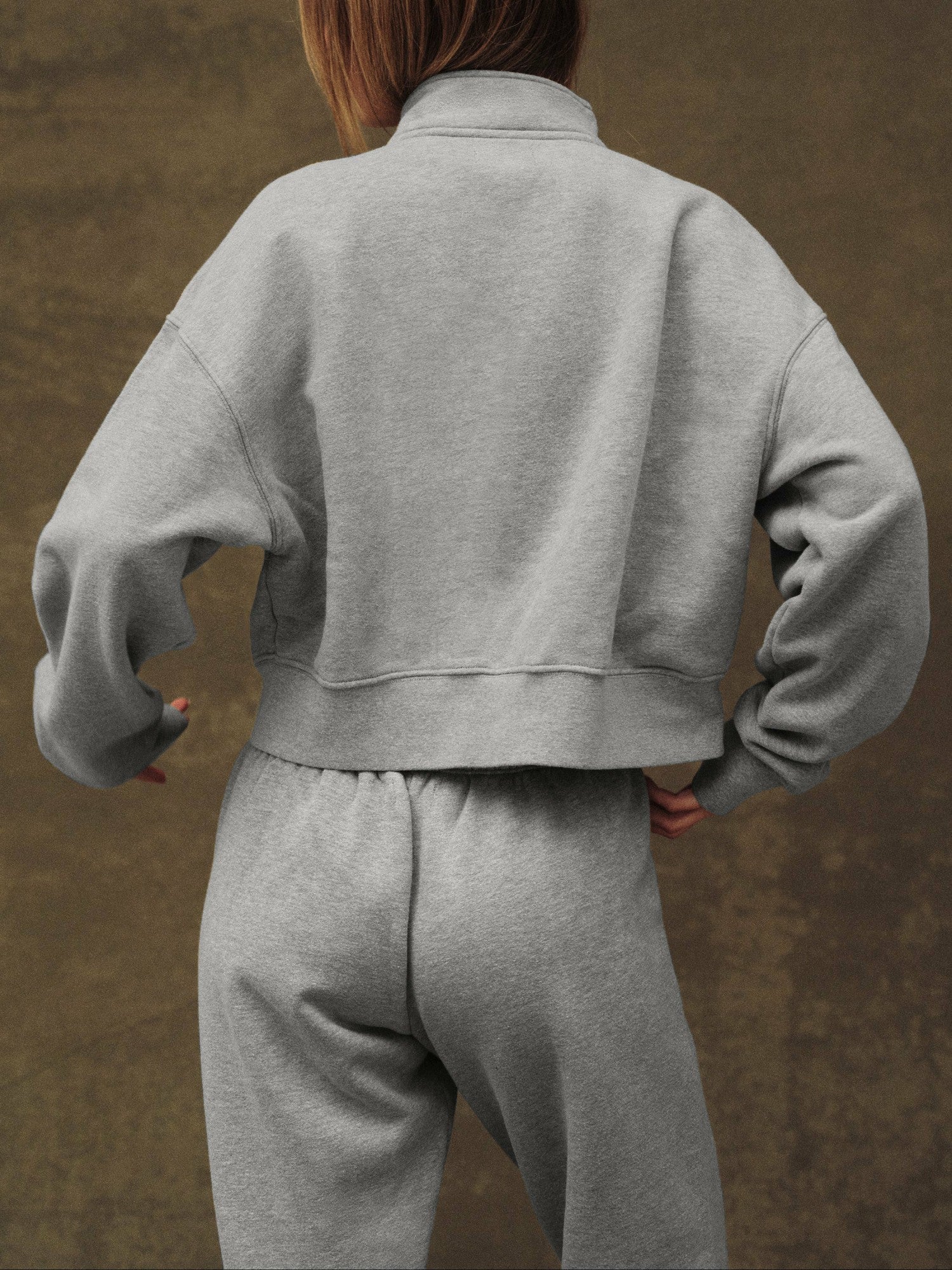 MIDWEIGHT SWEATS STAPLE STRAIGHT LEG SWEATPANTS - FOG HEATHER GREY | SET ACTIVE