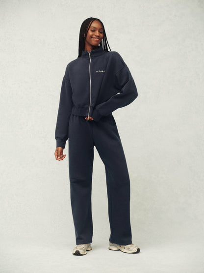 MIDWEIGHT SWEATS STAPLE STRAIGHT LEG SWEATPANTS - INDIGO | SET ACTIVE
