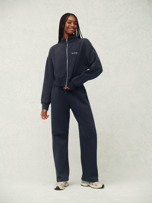 MIDWEIGHT SWEATS STAPLE STRAIGHT LEG SWEATPANTS - INDIGO | SET ACTIVE