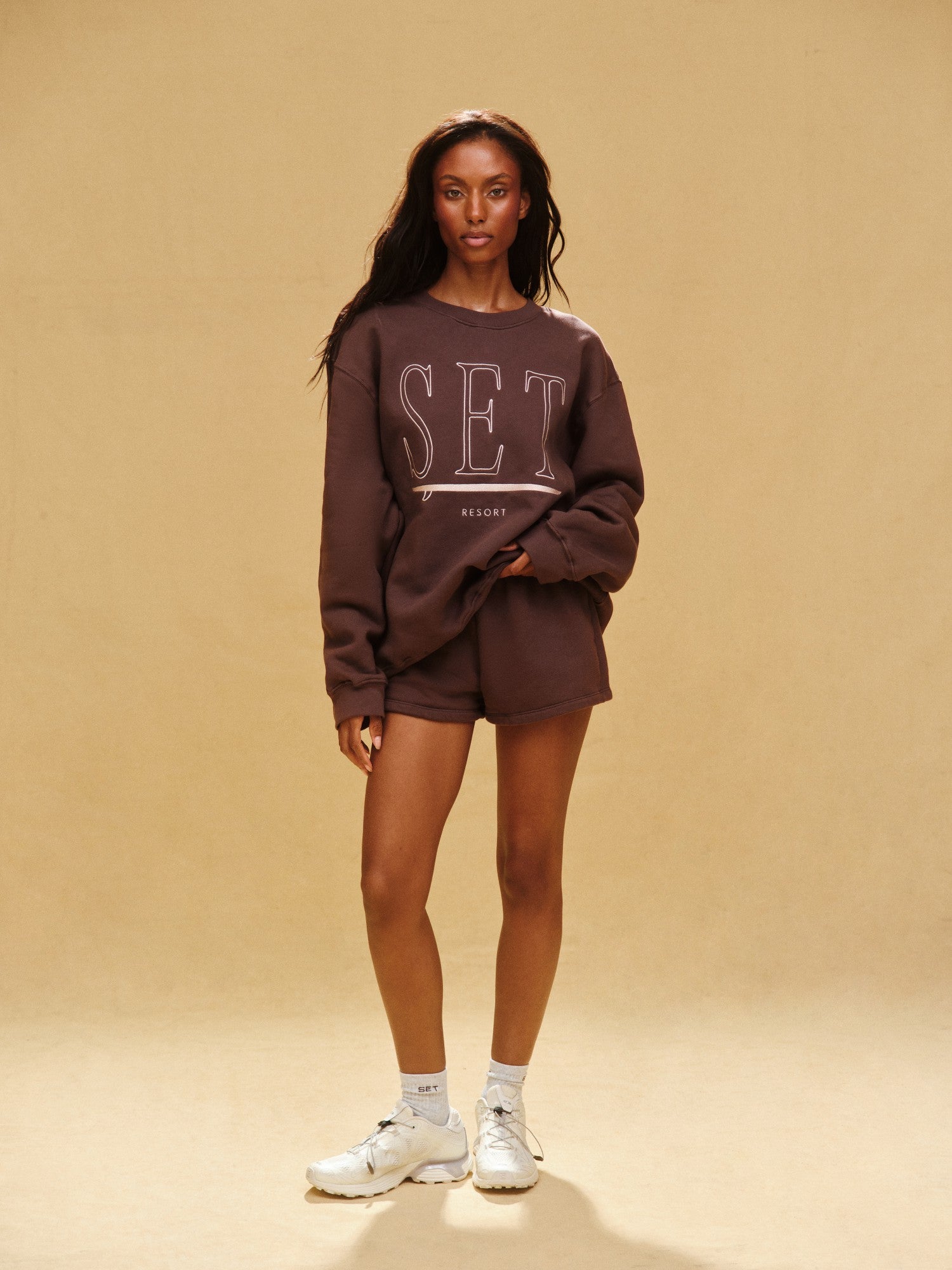 MIDWEIGHT SWEATS STAPLE SET RESORT CREWNECK - SHORELINE | SET ACTIVE