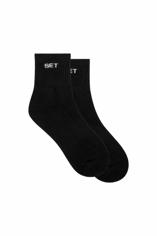 SET SHORTY SOCKS - ONYX/WHITE | SET ACTIVE