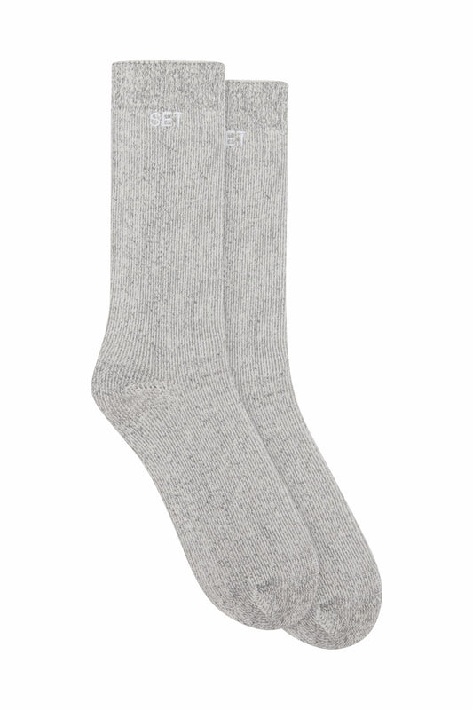 SET SWEATSHIRT SOCK - STONE HEATHER GREY | SET ACTIVE