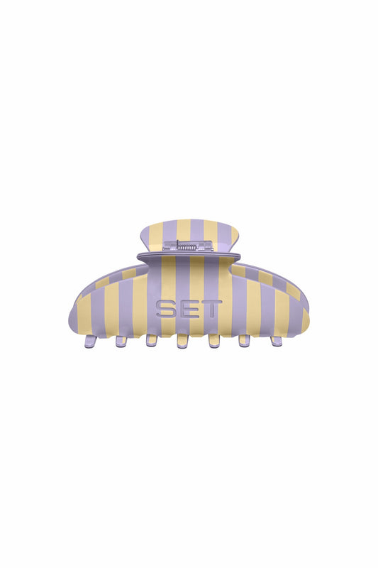 SET STRIPE CLAW CLIP - BUTTERCREAM | SET ACTIVE