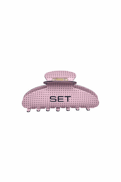 SET POLKA DOT CLAW CLIP - PINK CONFETTI | SET ACTIVE