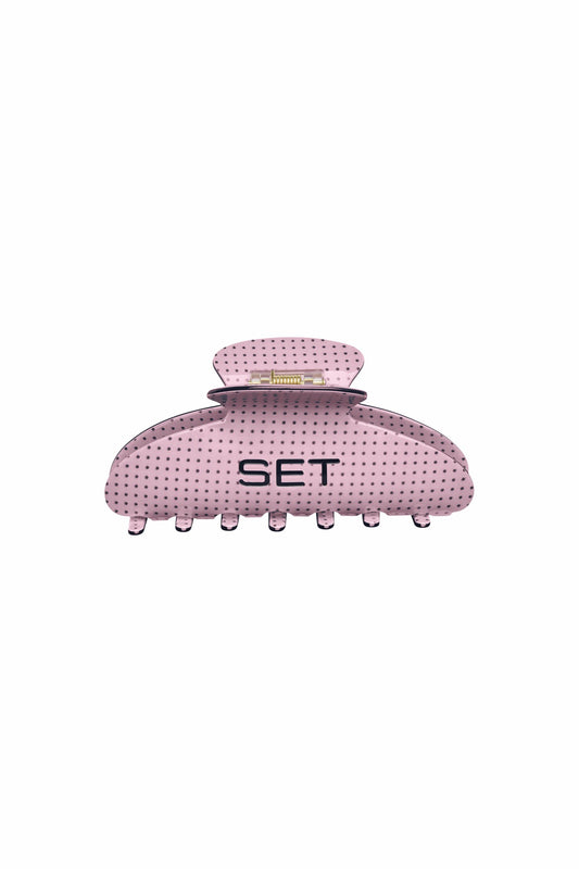 SET POLKA DOT CLAW CLIP - PINK CONFETTI | SET ACTIVE