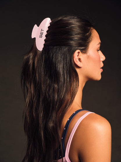 SET POLKA DOT CLAW CLIP - PINK CONFETTI | SET ACTIVE