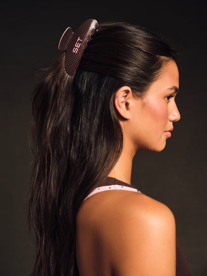 SET POLKA DOT CLAW CLIP - SWIRL | SET ACTIVE