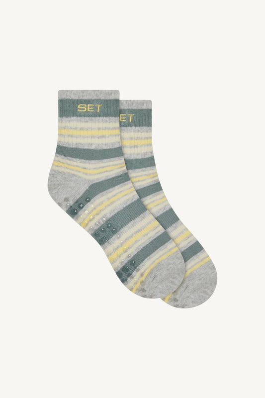 SET STRIPE SHORTY GRIP SOCKS - WASHED | SET ACTIVE