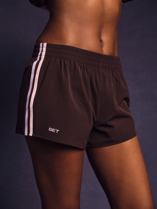 NYLON TRACK SHORTS - SWIRL | SET ACTIVE